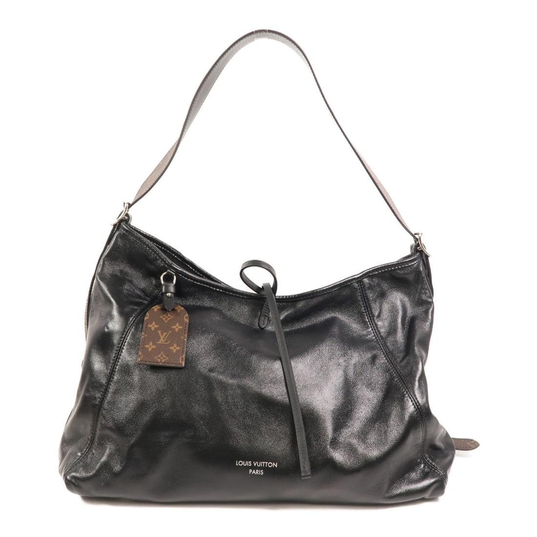 Louis Vuitton CarryAll Vibe MM Black Lambskin Shoulder Bag M25143 (1 of 18)
