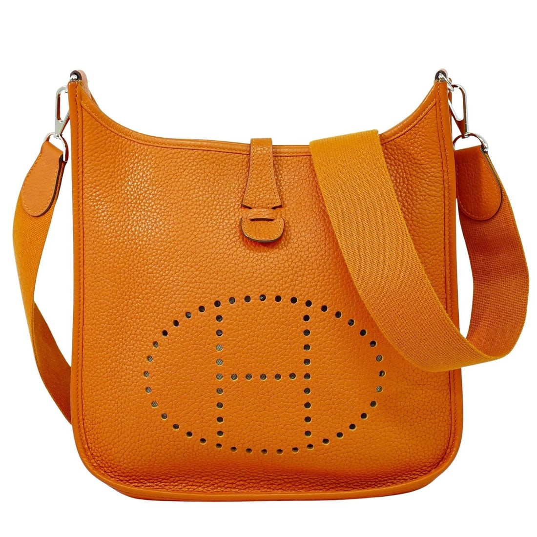 Hermes Evelyne Gen III Orange Leather Shoulder Bag 27cm (1 of 18)