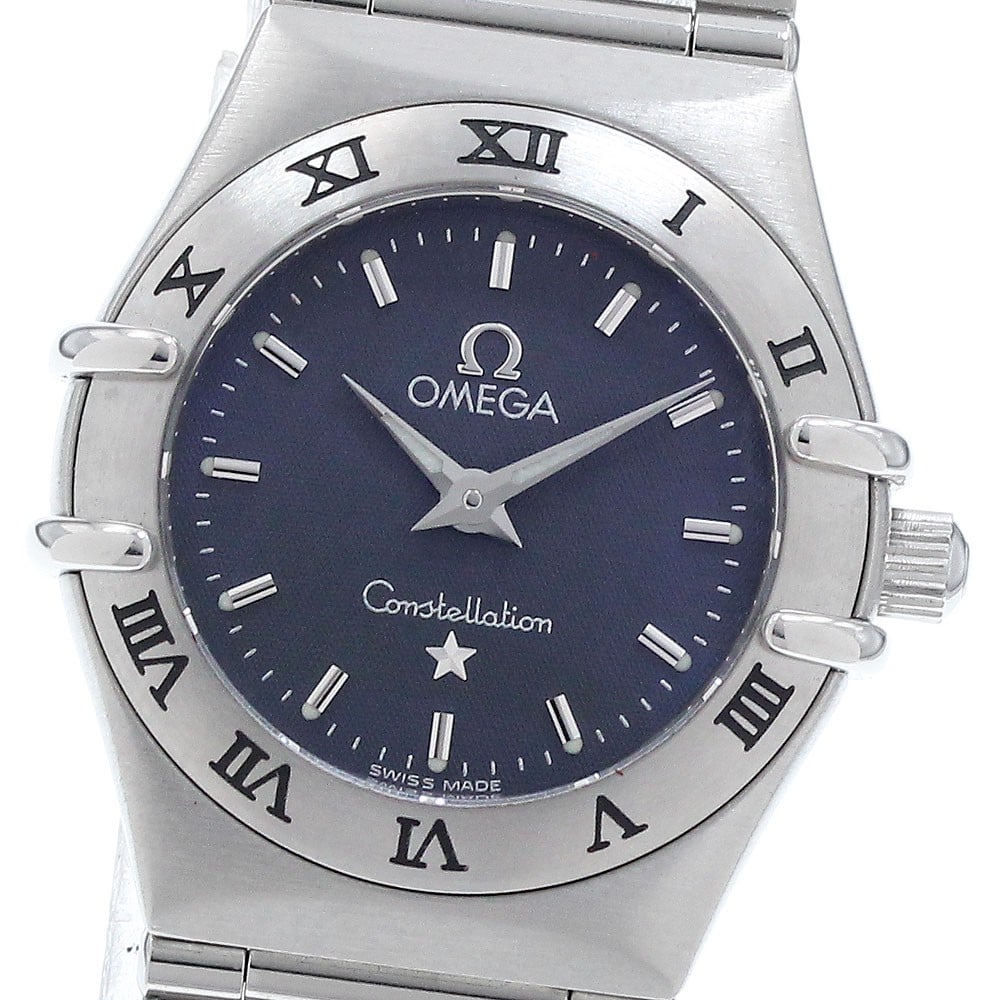 Omega Constellation Ladies Quartz Date Steel Watch 1562.40: Omega Constellation Ladies Quartz Date Steel Watch 1562.40 This OMEGA Constellation Date Quartz ladies wristwatch features a stainless steel case and bracelet with a gray dial. The watch is powered by