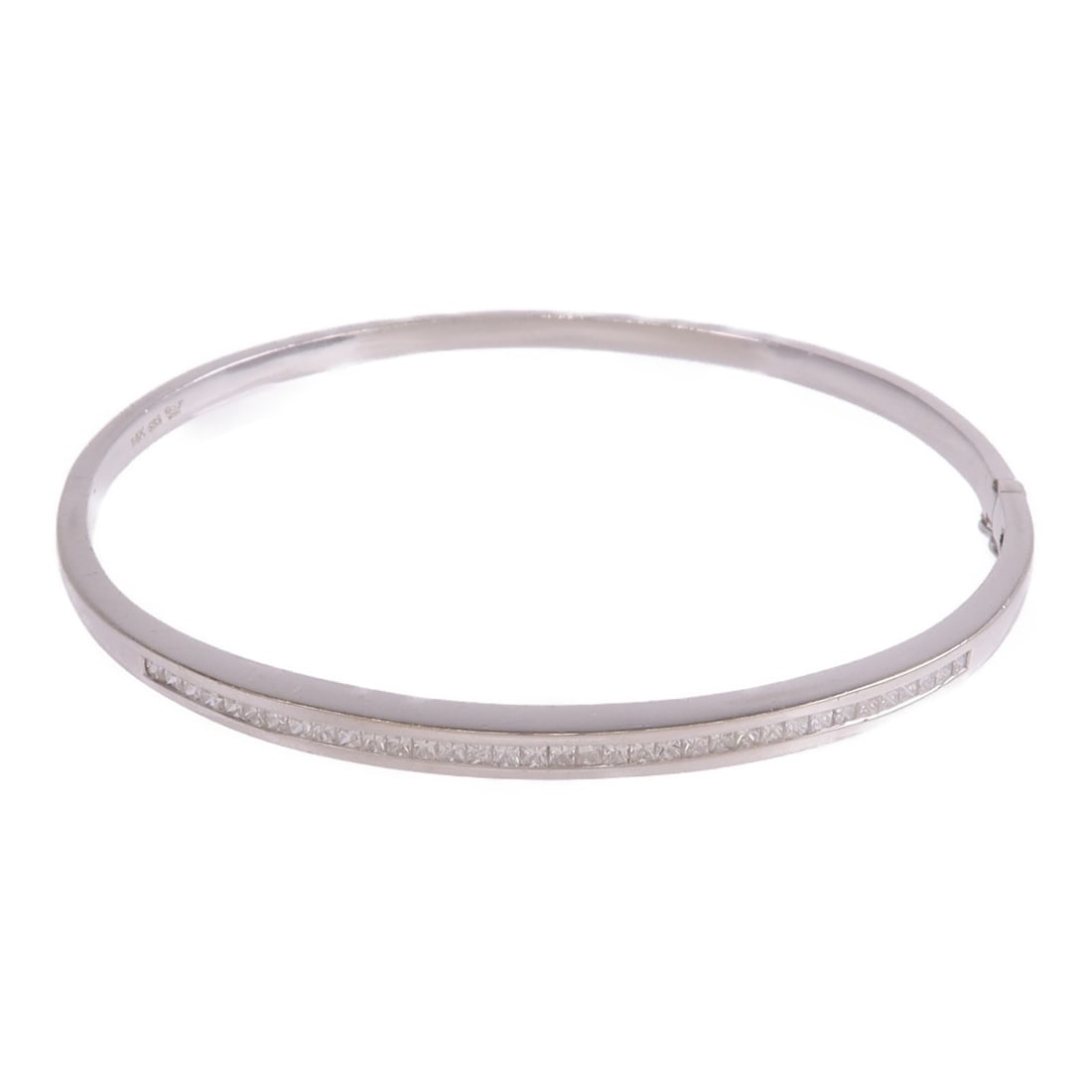 14K White Gold Diamond JEWELRY Bracelet (1 of 10)