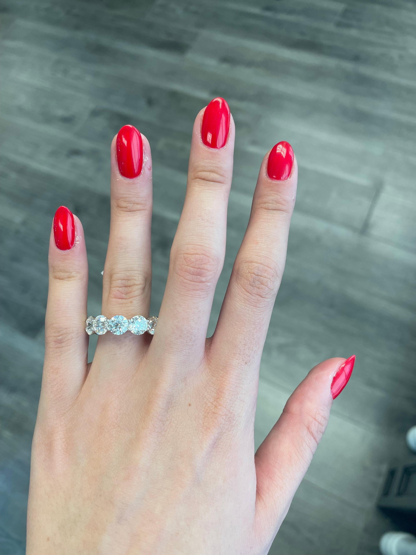 12.03ct Round Diamond Eternity Band 18k White Gold - 2