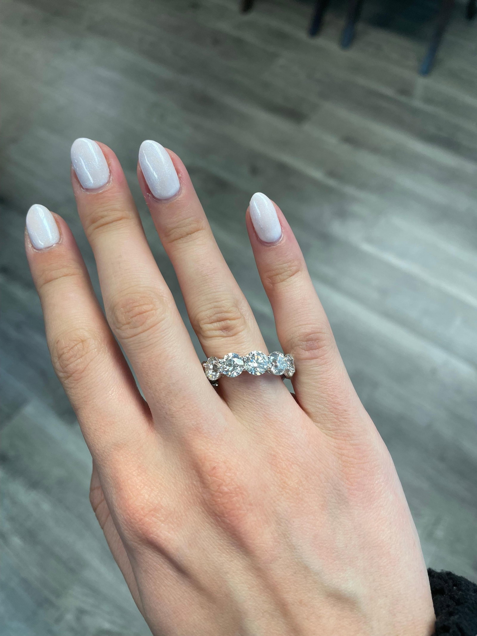12.03ct Round Diamond Eternity Band 18k White Gold - 4
