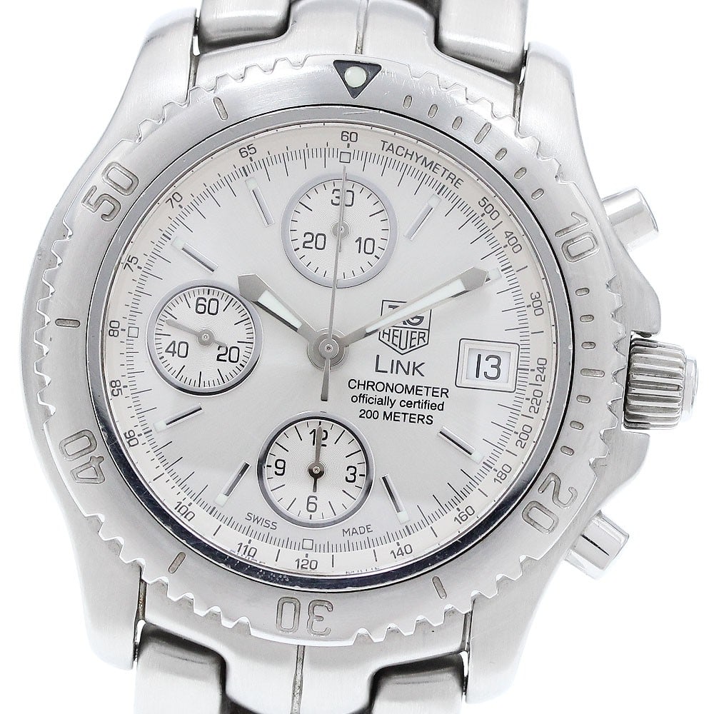 TAG Heuer Link CT5113 Automatic Chronograph Date Steel Watch (1 of 6)
