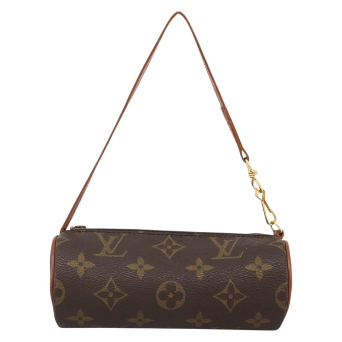 Louis Vuitton Monogram Canvas Papillon Pochette Brown Handbag France: Louis Vuitton Monogram Canvas Papillon Pochette Brown Handbag France The Louis Vuitton Papillon Pochette Monogram Canvas is a compact and stylish accessory crafted for women. Made from signature brown