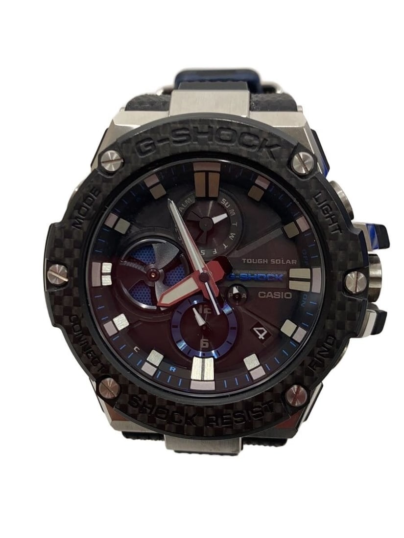 Casio G Shock GST B100XA 1AJF Black Rubber Wristwatch: Casio G Shock GST B100XA 1AJF Black Rubber Wristwatch This CASIO G-SHOCK GST-B100XA-1AJF men's wristwatch features a durable rubber band and a black case. Made in Japan, it is designed for everyday re