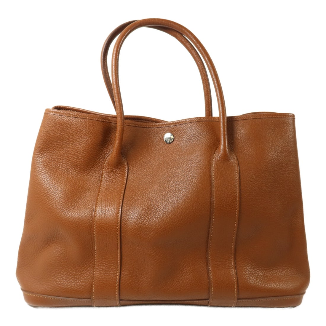 Hermes Garden Party PM Brown Calfskin Tote: Hermes Garden Party PM Brown Calfskin Tote This Hermes Garden Party PM handbag is crafted from Negonda calfskin leather in a rich Marron Fonce (dark brown) color. Designed for women, it features palla
