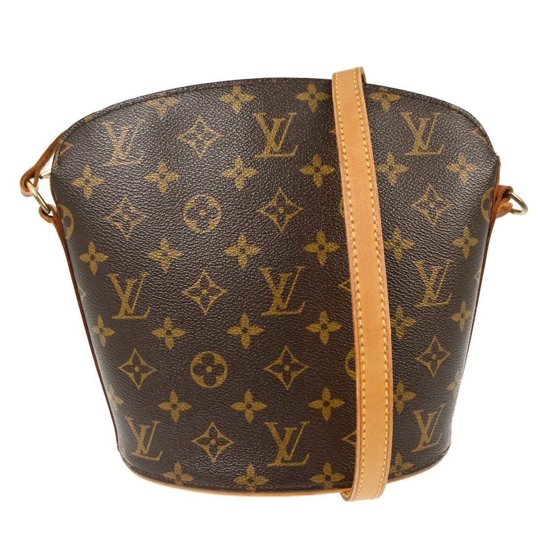Louis Vuitton Drouot Monogram Canvas Crossbody Shoulder Bag M51290: Louis Vuitton Drouot Monogram Canvas Crossbody Shoulder Bag M51290 This Louis Vuitton Drouot crossbody shoulder bag features the signature monogram canvas leather exterior and brown leather lining. De
