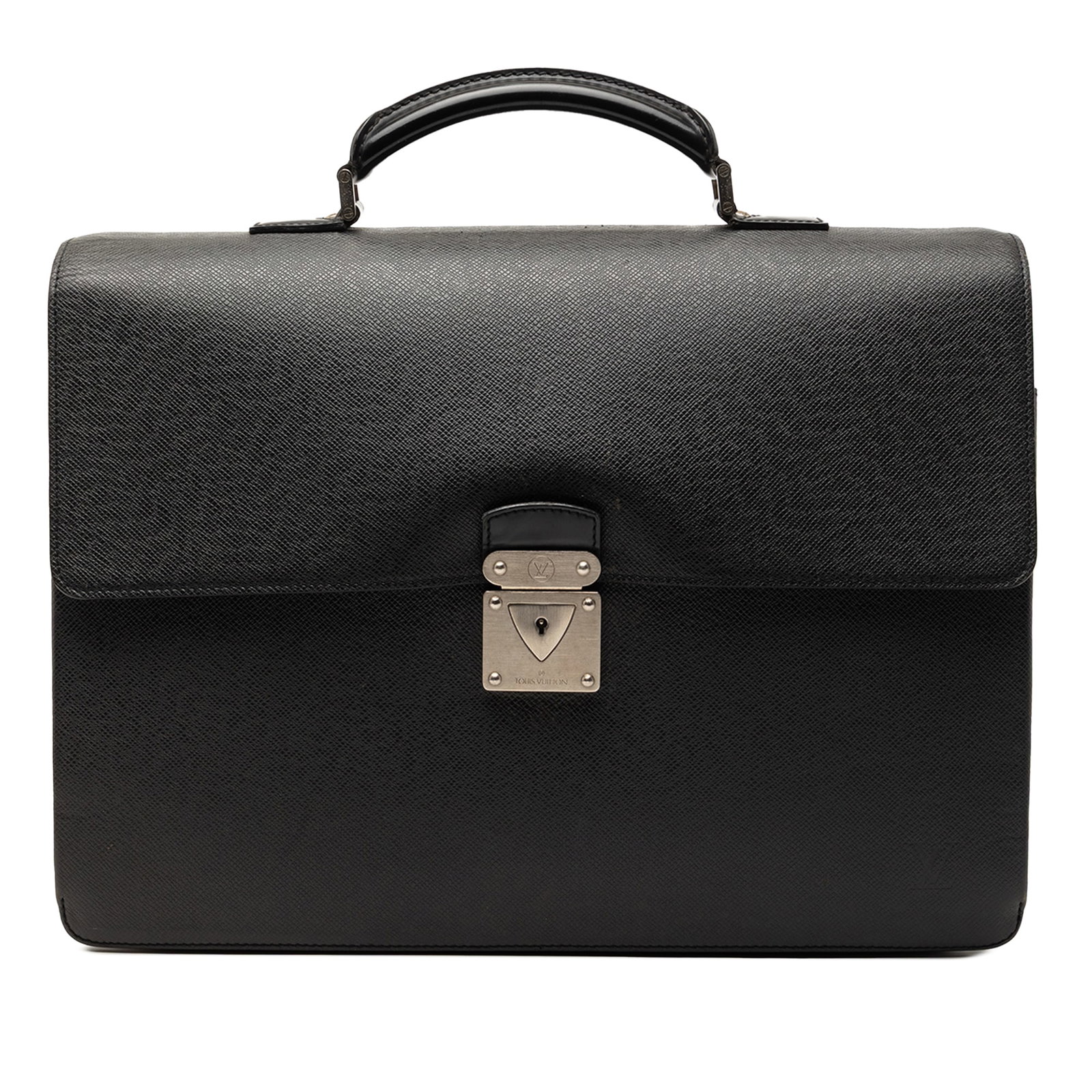 Louis Vuitton Robusto 1 Taiga Leather Black Briefcase (1 of 7)