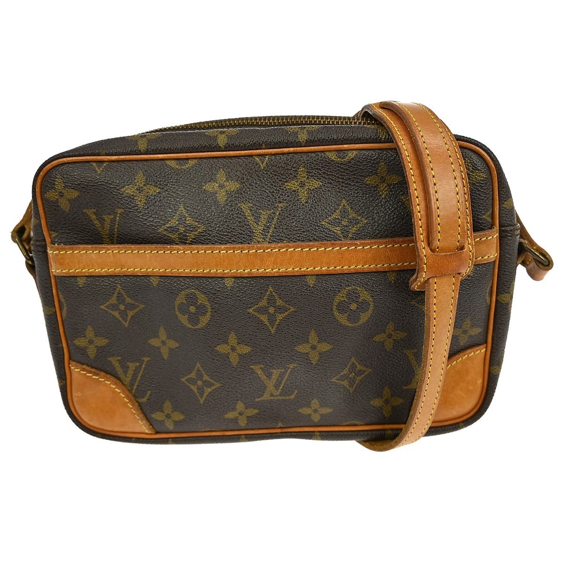 Louis Vuitton Trocadero 24 Monogram Crossbody Shoulder Bag M51276: Louis Vuitton Trocadero 24 Monogram Crossbody Shoulder Bag M51276 This Louis Vuitton Trocadero 24 shoulder bag features the iconic monogram pattern on brown leather with a medium-sized silhouette. It 