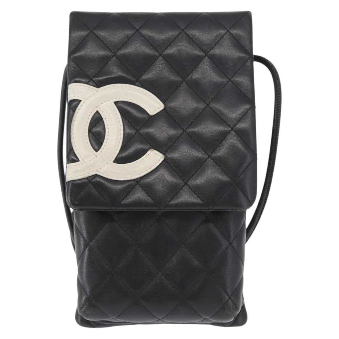 Chanel Cambon Silver Quilted Leather Flap Crossbody Bag: Chanel Cambon Silver Quilted Leather Flap Crossbody Bag This Chanel Cambon Flap Crossbody Bag features quilted leather in a silver color. Designed for women, it includes a flap closure and an adjustab