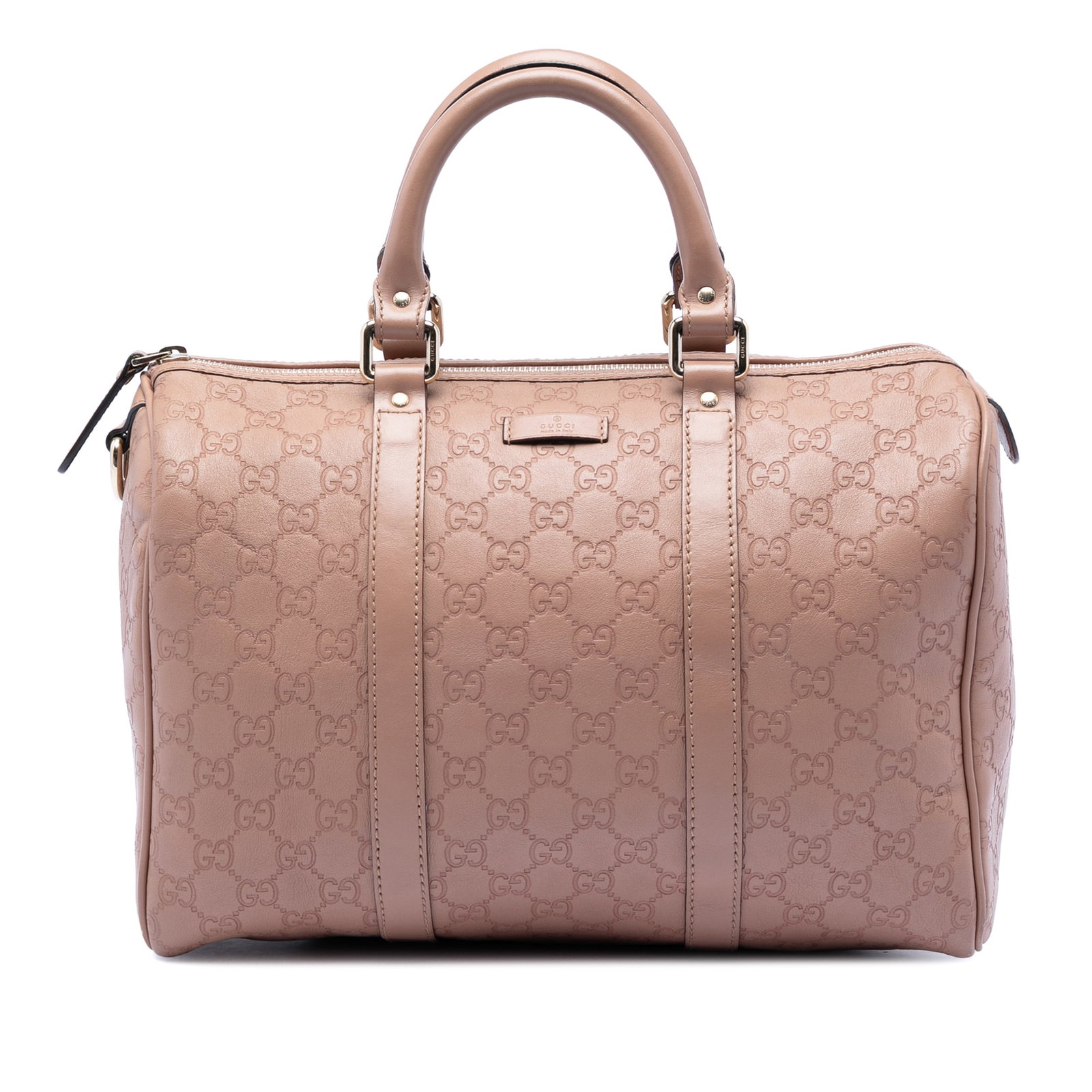Gucci Guccissima Leather Joy Boston Bag Medium Brown (1 of 7)