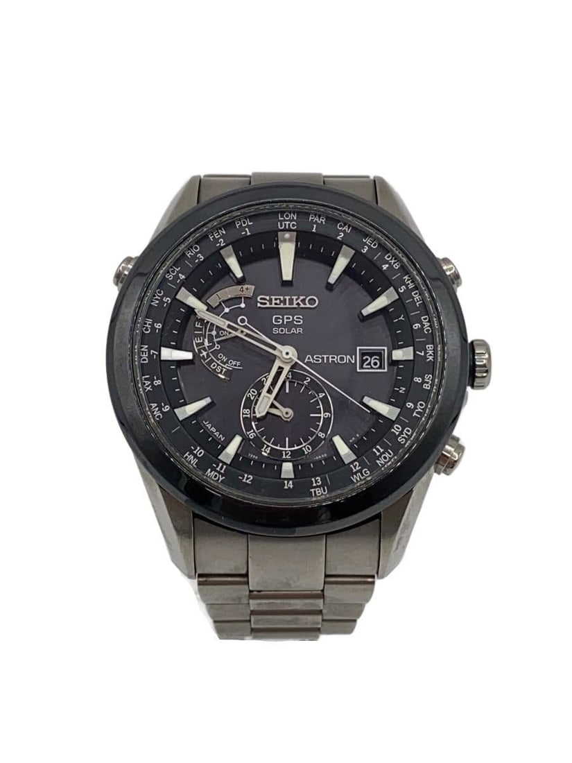 Seiko Astron Black Men's Wristwatch 7X52-0AA0: Seiko Astron Black Men's Wristwatch 7X52-0AA0 This SEIKO Astron 7X52-0AA0 men's wristwatch features a black case and dial, offering a sleek and modern look. Made in Japan, the watch is pre-owned and g