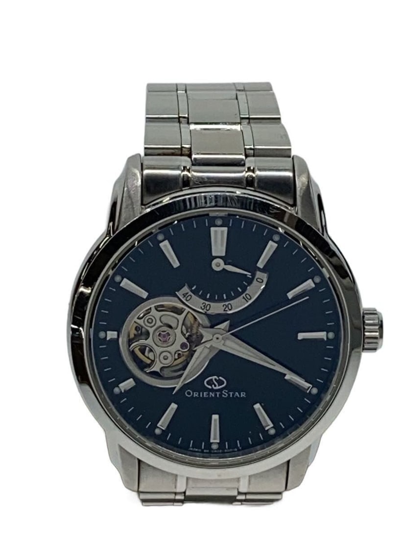 Orient Star Stainless Steel Semi Skeleton Men's Automatic Watch WZ0041DA: Orient Star Stainless Steel Semi Skeleton Men's Automatic Watch WZ0041DA This ORIENT STAR Semi-Skeleton Automatic WZ0041DA is a men's wristwatch featuring a stainless steel case and band. The watch di