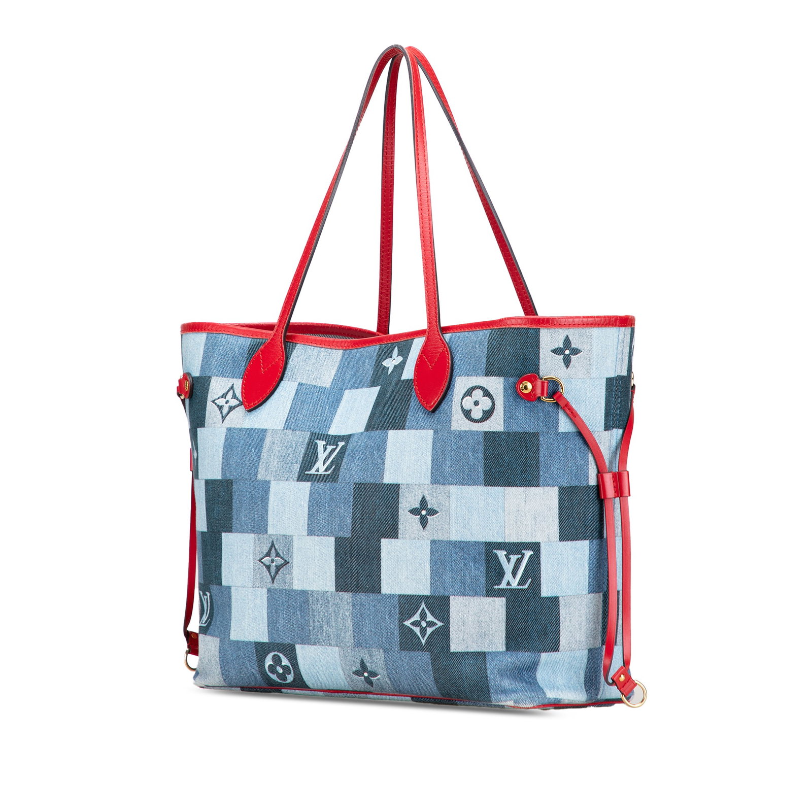 Louis Vuitton Monogram Denim Patchwork Neverfull MM Bag - 2