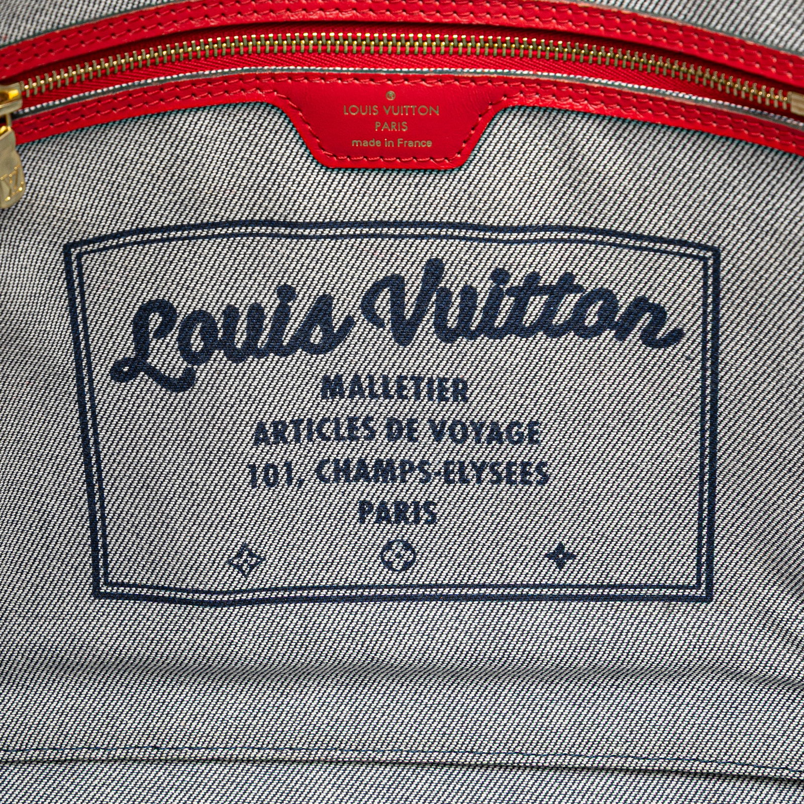 Louis Vuitton Monogram Denim Patchwork Neverfull MM Bag - 5