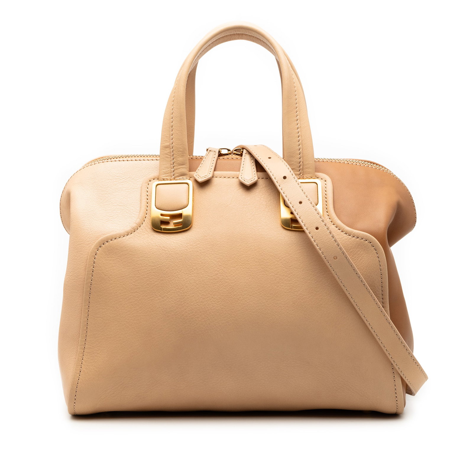 Fendi Chameleon Small Leather Satchel in Tricolor Colorblock Design (1 of 9)