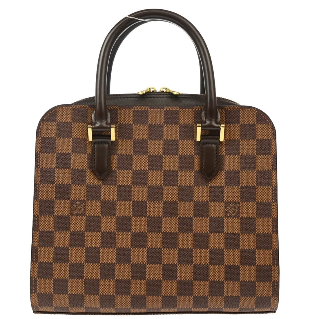 Louis Vuitton Triana Brown Damier Canvas Handbag France: Louis Vuitton Triana Brown Damier Canvas Handbag France The Louis Vuitton Triana Bag in Damier canvas features a classic brown color and is designed for women. Made in France, this bag is crafted from