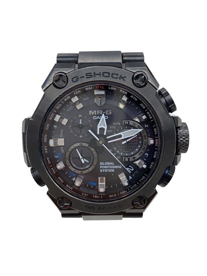 Casio G Shock MRG G1000B 1AJR Black Men's Wristwatch: Casio G Shock MRG G1000B 1AJR Black Men's Wristwatch This is a Casio G-SHOCK MRG-G1000B-1AJR men's wristwatch, made in Japan. The watch features a black case and dial, with a robust design typical of 