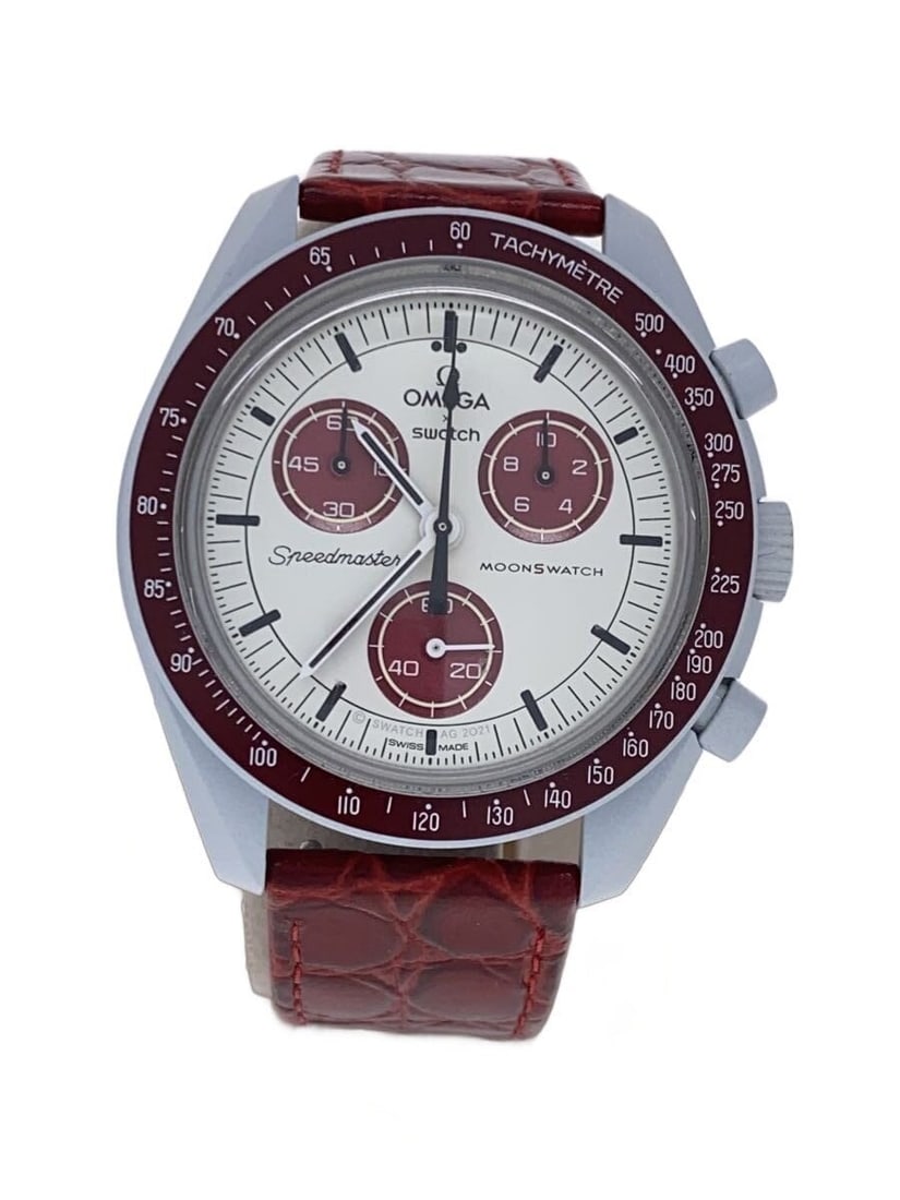 OMEGAxSWATCH Mission to Pluto Quartz Men Wristwatch Aftermarket Strap (1 of 5)