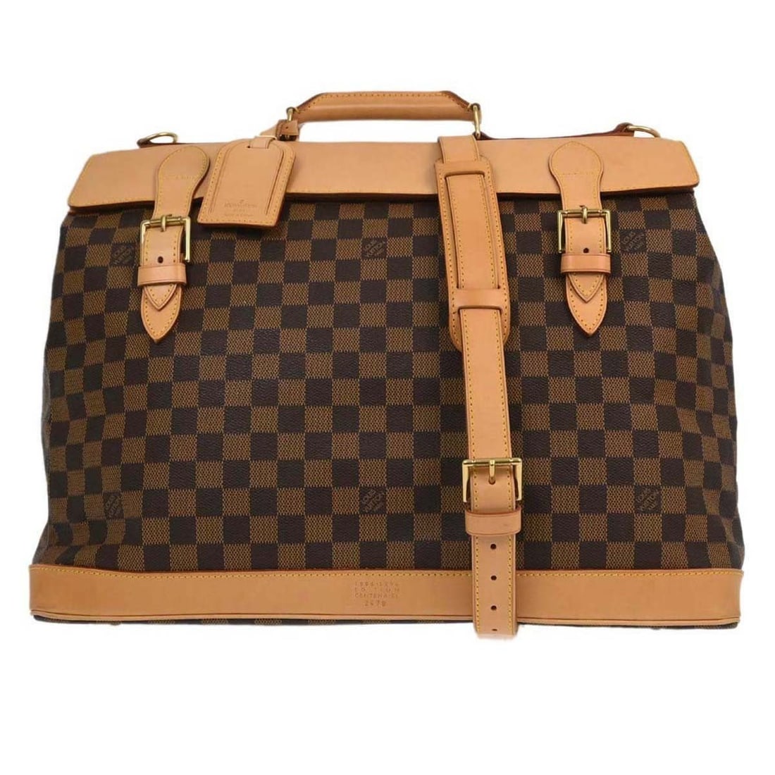 Damier Canvas Clipper Top Handle Travel Bag 100th Anniversary M99039 (1 of 18)