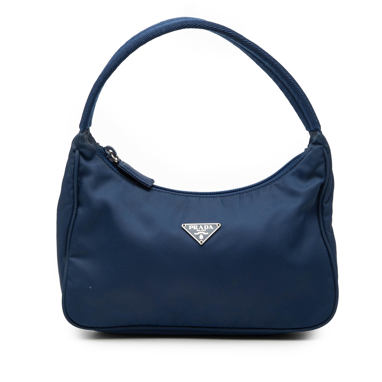 Prada Mini Tessuto Sport Blue Nylon Shoulder Bag (1 of 7)