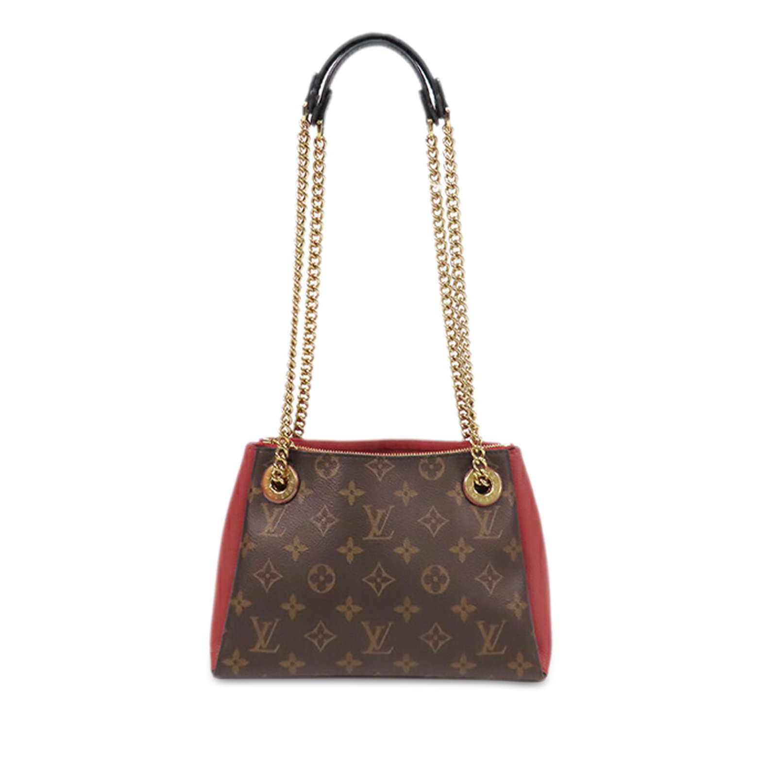Louis Vuitton Monogram Surene BB Canvas Handbag with Leather Trim (1 of 17)