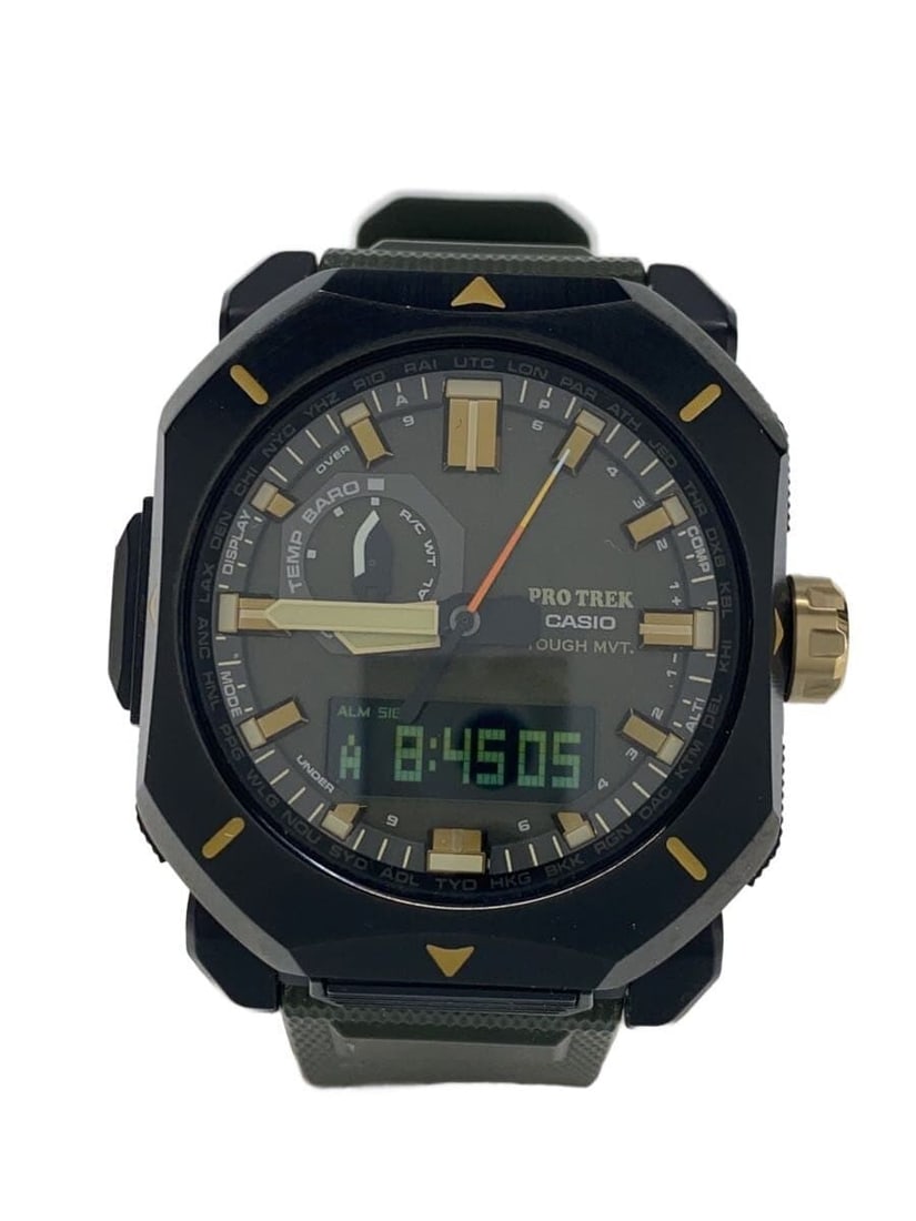Casio Pro Trek Khaki Men's Wristwatch PRW-6900Y-3JF: Casio Pro Trek Khaki Men's Wristwatch PRW-6900Y-3JF This CASIO PROTREK PRW-6900Y-3JF men's wristwatch features a khaki color and is designed for durability and outdoor use. The watch shows slight sign
