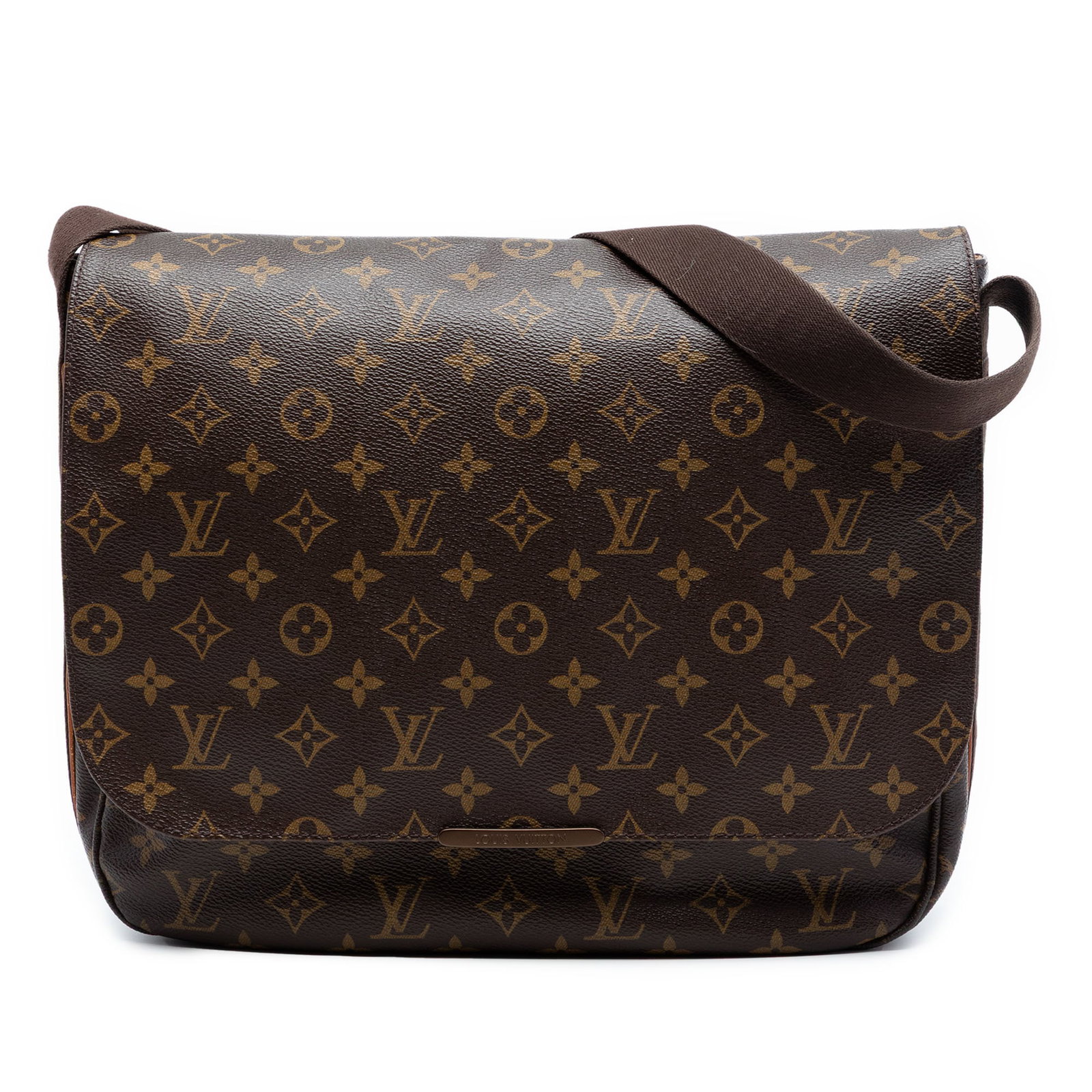 Louis Vuitton Beaubourg MM Messenger Bag in Monogram Canvas Brown: Louis Vuitton Beaubourg MM Messenger Bag in Monogram Canvas Brown The Louis Vuitton Monogram Beaubourg Messenger MM features a monogram canvas body with an adjustable flat strap. It includes a front f