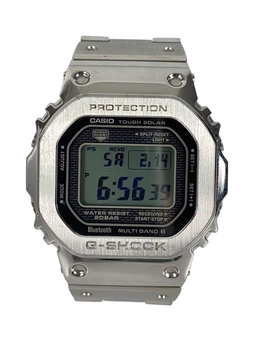 Casio G Shock GMW B5000D 1JF Silver Men's Wristwatch: Casio G Shock GMW B5000D 1JF Silver Men's Wristwatch This CASIO G-SHOCK GMW-B5000D-1JF men's wristwatch features a silver-tone design and is crafted for durability and style. Made in Japan, it display