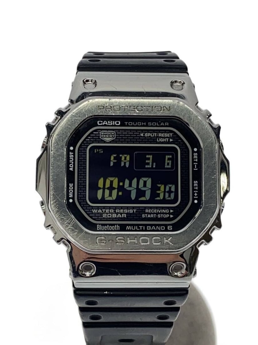 Casio G-Shock GMW-B5000-1JF Silver Men's Wristwatch: Casio G-Shock GMW-B5000-1JF Silver Men's Wristwatch This CASIO G-SHOCK GMW-B5000-1JF men's wristwatch features a durable silver case and band. Manufactured in Japan, it is designed for men and is in s
