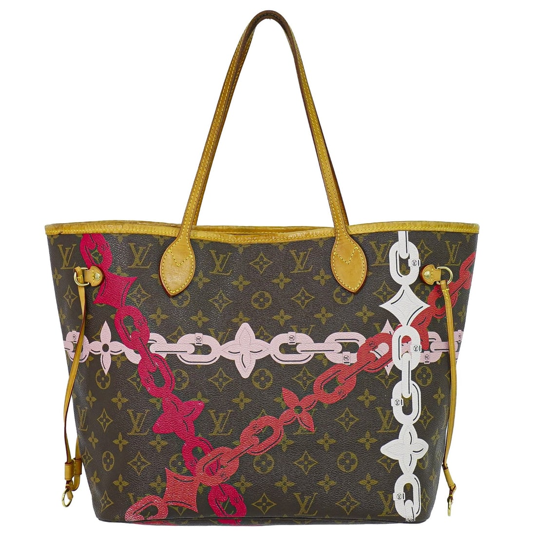 Neverfull NM Bay Monogram Canvas Tote by Louis Vuitton Limited Edition: Neverfull NM Bay Monogram Canvas Tote by Louis Vuitton Limited Edition This Louis Vuitton Neverfull NM Tote Limited Edition Bay features the iconic Monogram canvas in brown with natural leather handle
