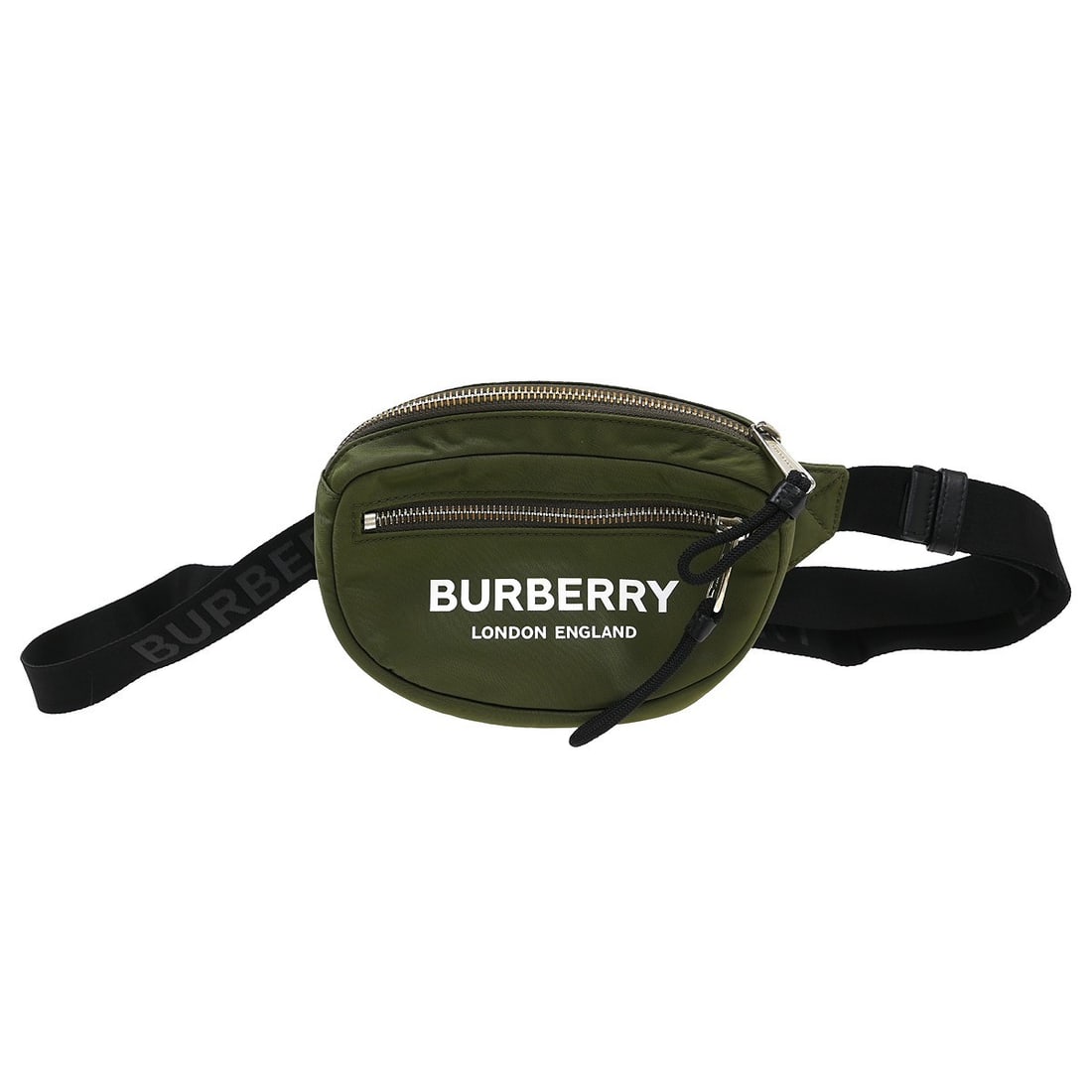 Burberry Check Khaki Canvas Bum Bag: Burberry Check Khaki Canvas Bum Bag This Burberry khaki nylon bum bag features the iconic check pattern and is crafted with a canvas exterior and canvas lining. Designed for casual occasions, it offer