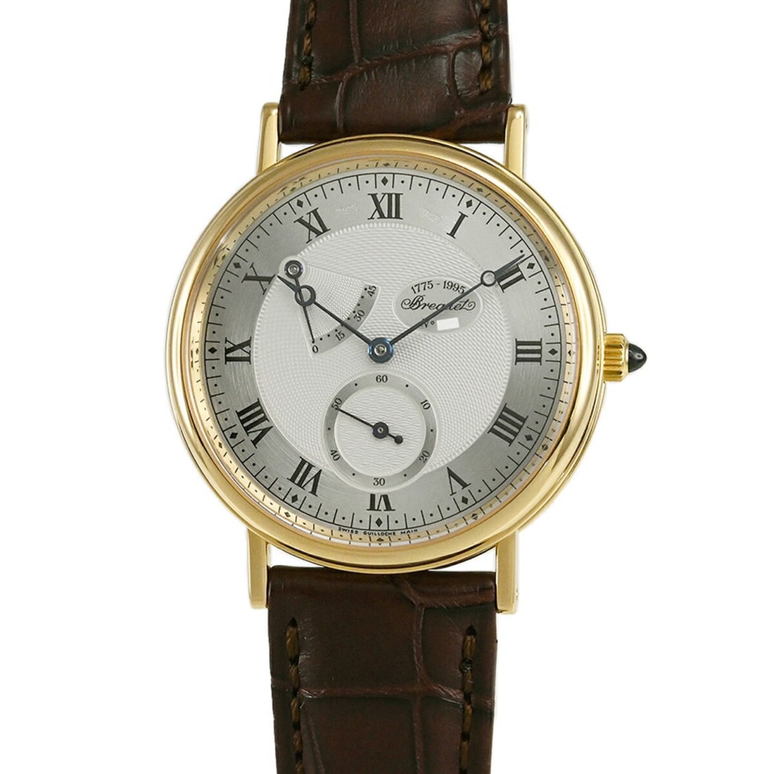 Breguet 220th Anniversary Classic Power Reserve Wristwatch Limited Edition: Breguet 220th Anniversary Classic Power Reserve Wristwatch Limited Edition This Breguet Classic Power Reserve Jubilee 220th Anniversary Limited Edition wristwatch is a distinguished timepiece from the