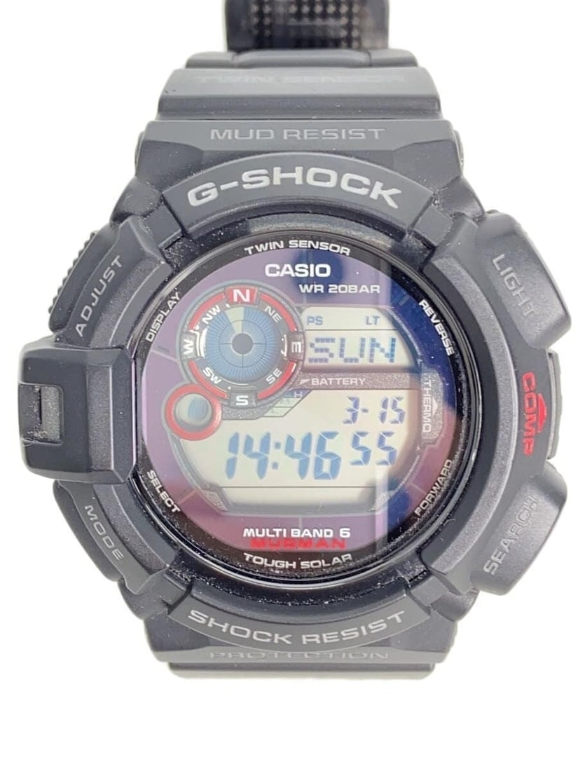 Casio G Shock Men's Black Rubber Wristwatch GW 9300 1JF: Casio G Shock Men's Black Rubber Wristwatch GW 9300 1JF This CASIO G-SHOCK GW-9300-1JF men's wristwatch features a durable black rubber construction and is made in Japan. The watch is pre-owned and sh