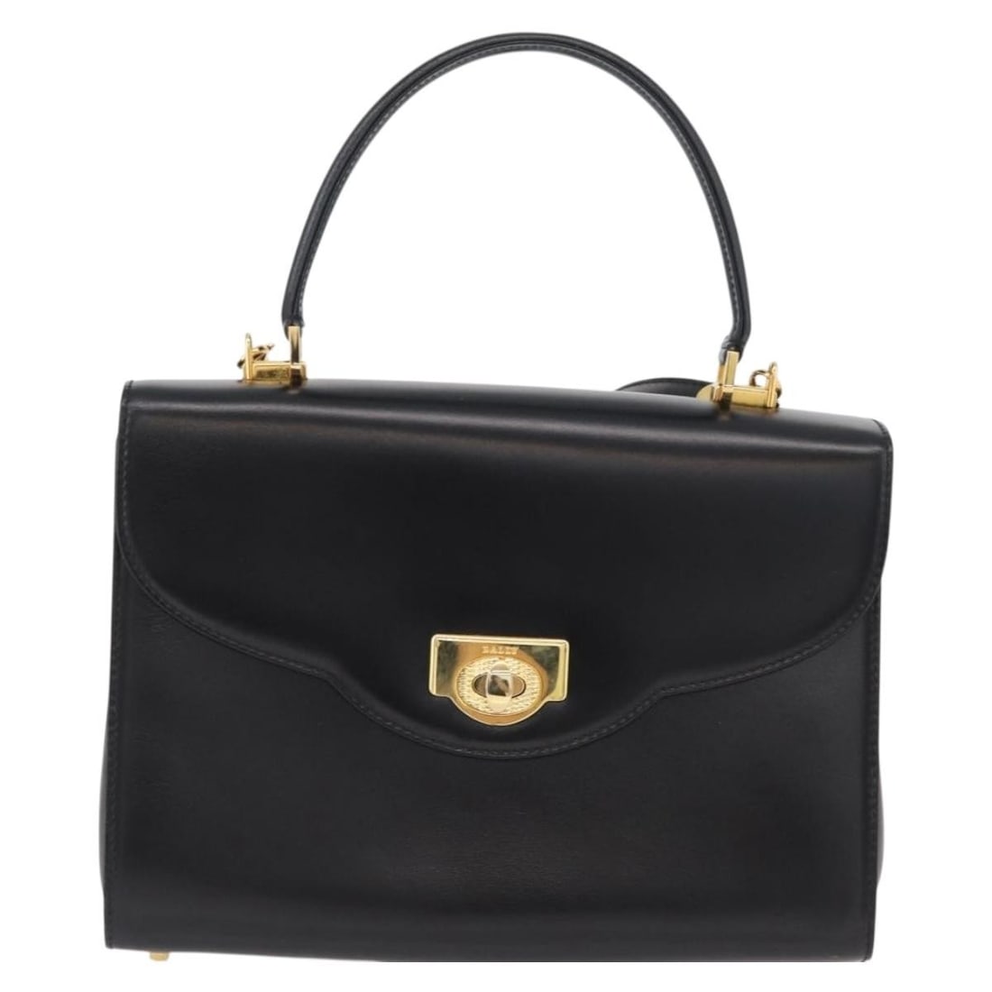 Black Leather Bally Shoulder Bag for Women Made in Italy: Black Leather Bally Shoulder Bag for Women Made in Italy This Bally handbag is crafted from black leather and designed for women. Made in Italy, it features a structured silhouette with dimensions of 