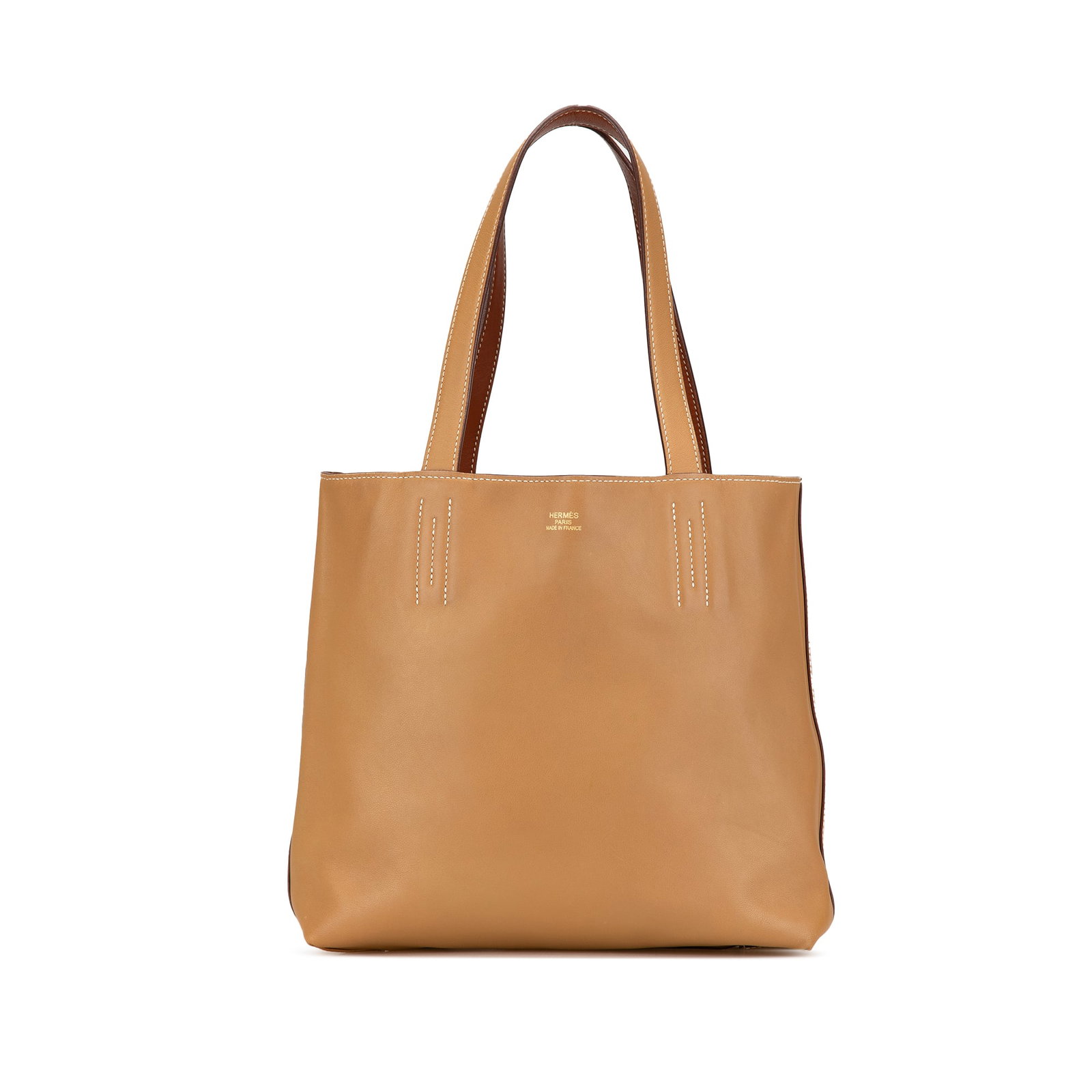 Hermes Swift Double Sens 28 Reversible Leather Bag Brown (1 of 14)