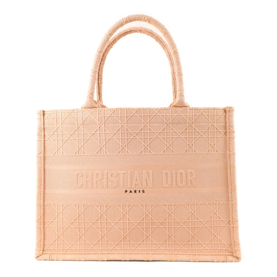 Dior Book Tote Cannage Canvas Pink M1296ZREY M957 Handbag France: Dior Book Tote Cannage Canvas Pink M1296ZREY M957 Handbag France This Dior CD Cannage Book Tote Bag features a stylish pink canvas exterior and the iconic Cannage pattern. Crafted in France, this tote