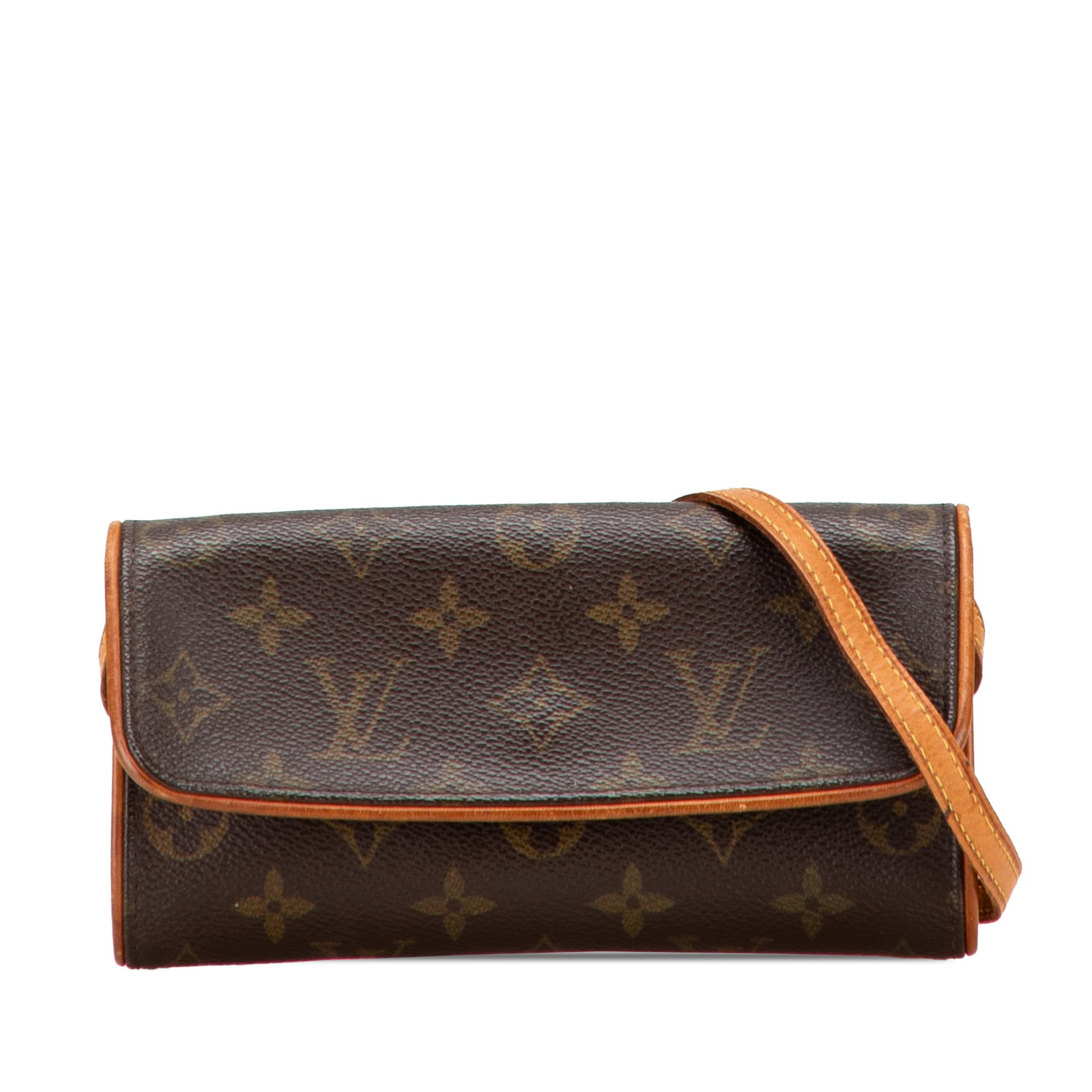 Louis Vuitton Monogram Pochette Twin PM Canvas Shoulder Bag: Louis Vuitton Monogram Pochette Twin PM Canvas Shoulder Bag The Louis Vuitton Monogram Pochette Twin PM is a stylish and practical bag, crafted from durable monogram canvas. It features a flat vachett