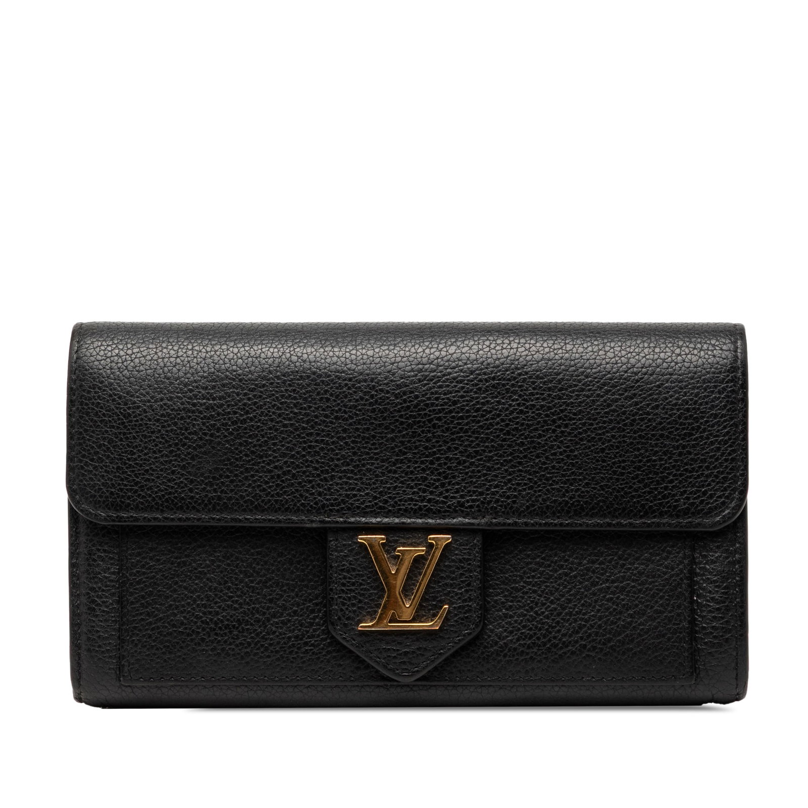 Black Leather Long Wallet by Louis Vuitton Lockme Collection (1 of 9)