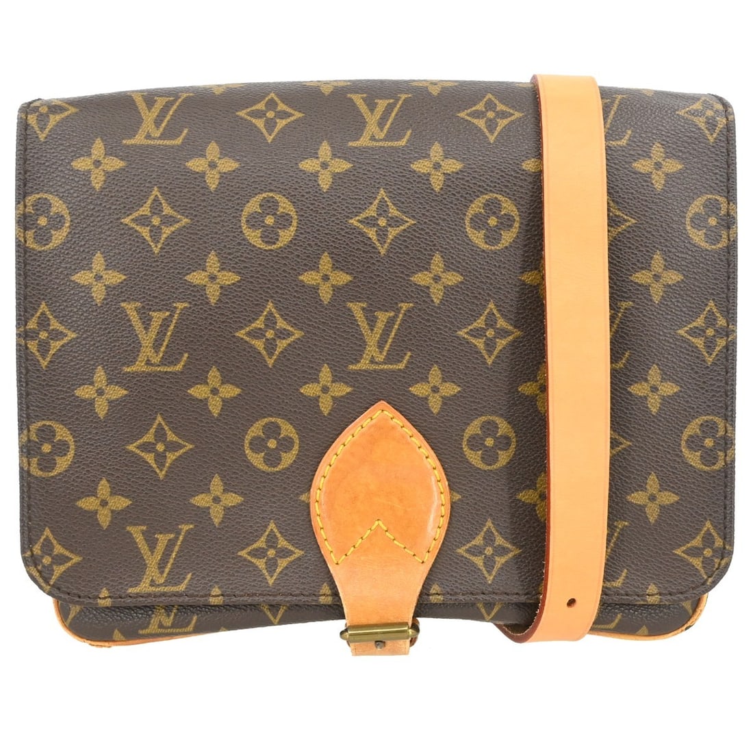 Louis Vuitton Cartouchiere GM Monogram Canvas Crossbody Shoulder Bag M51252: Louis Vuitton Cartouchiere GM Monogram Canvas Crossbody Shoulder Bag M51252 This Louis Vuitton Cartouchiere GM is a vintage shoulder bag featuring the iconic Monogram canvas and leather exterior. Desi