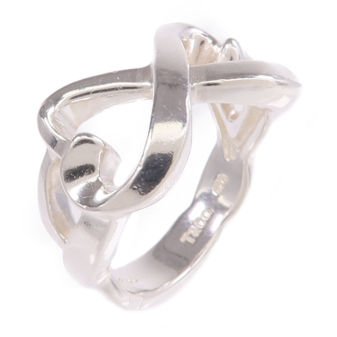 Paloma Picasso Double Loving Heart Silver Ring by Tiffany & Co Size US 6: Paloma Picasso Double Loving Heart Silver Ring by Tiffany & Co Size US 6 This Tiffany & Co. Paloma Picasso Double Loving Heart ring is crafted from 925 sterling silver, featuring a signature heart des