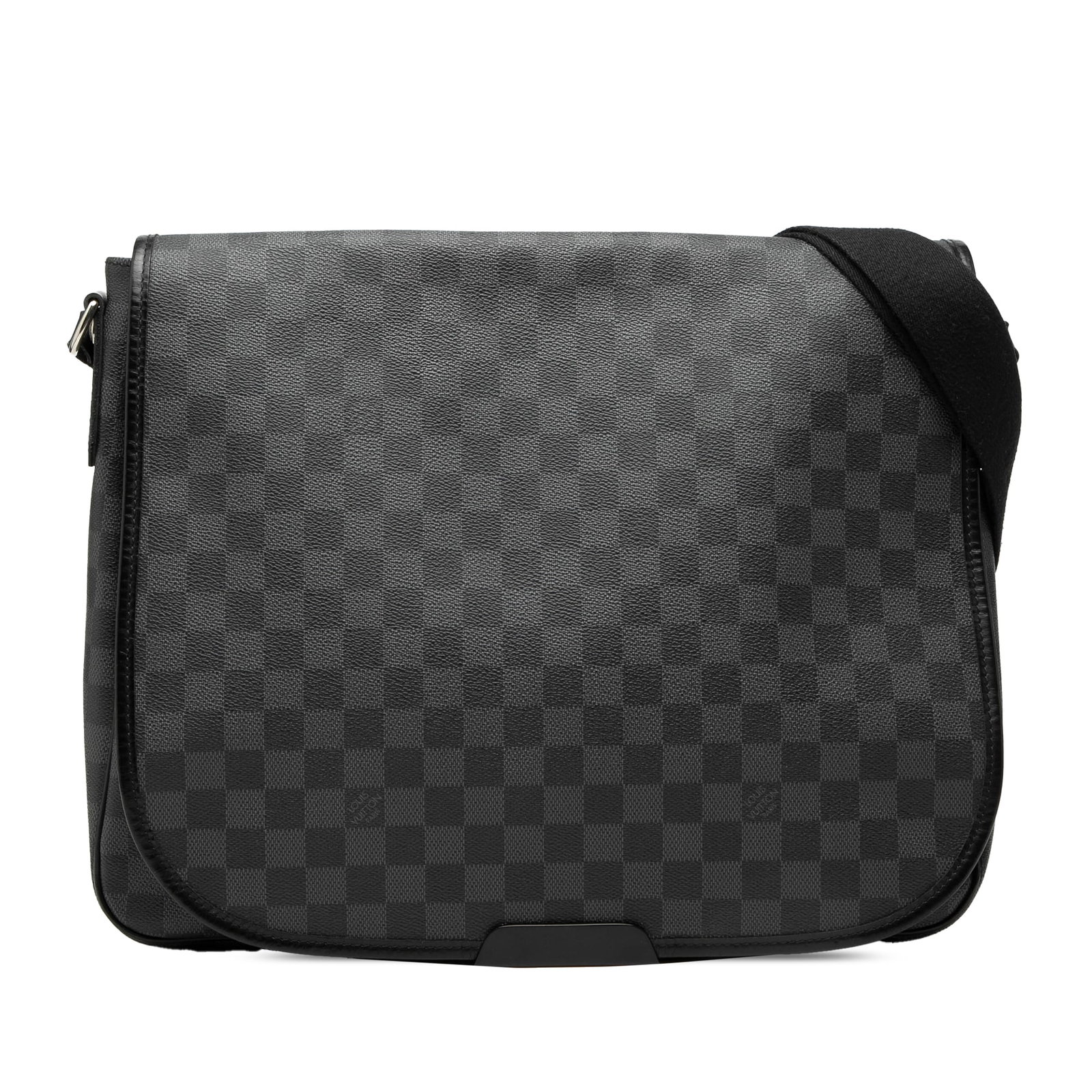 Shoulder Bag Louis Vuitton Damier Graphite Daniel MM Canvas Black France: Shoulder Bag Louis Vuitton Damier Graphite Daniel MM Canvas Black France The Louis Vuitton Damier Graphite Daniel MM features a signature damier graphite canvas body, a flat and adjustable shoulder st