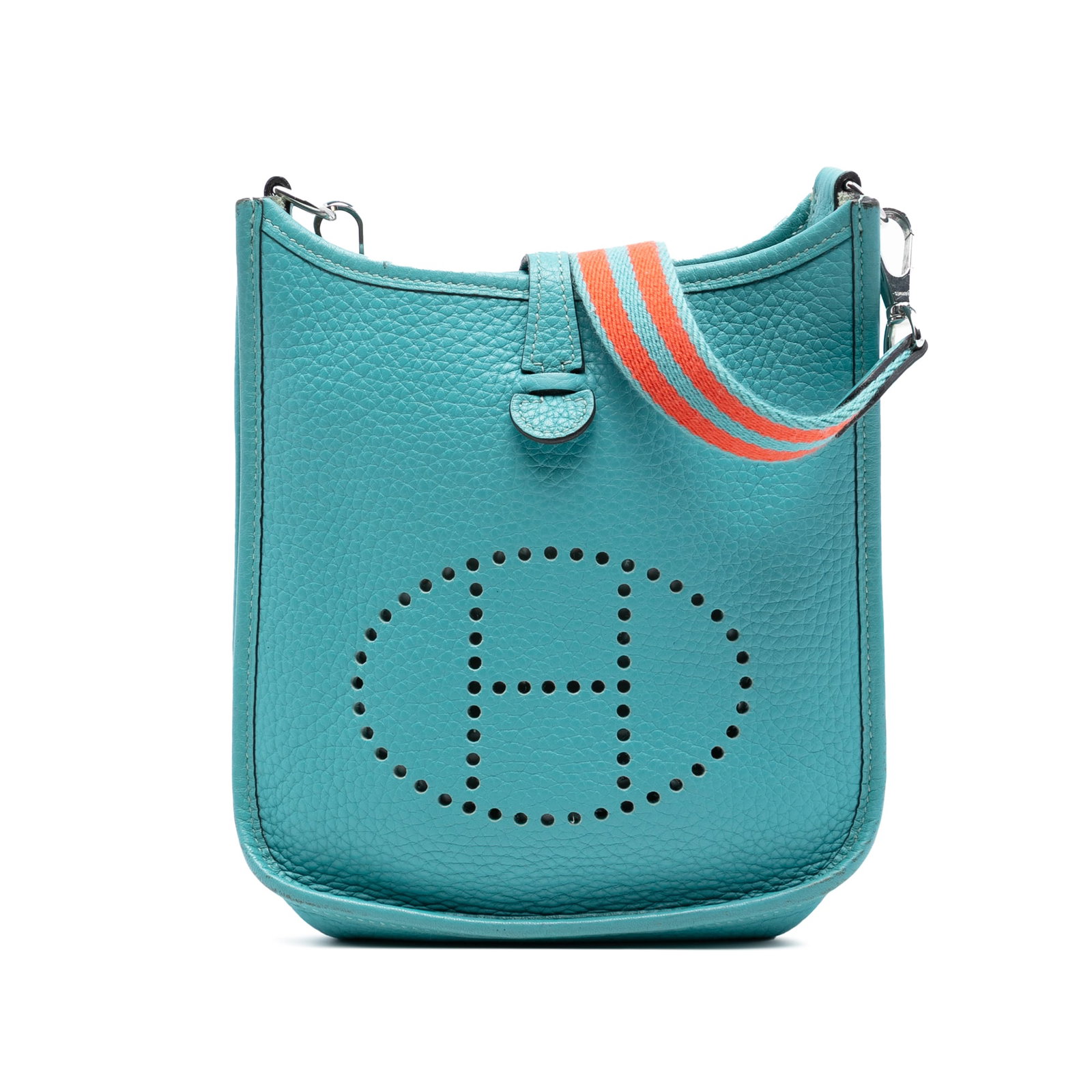 Hermes Evelyne Amazone TPM Saint Cyr Blue Clemence Leather Shoulder Bag (1 of 7)