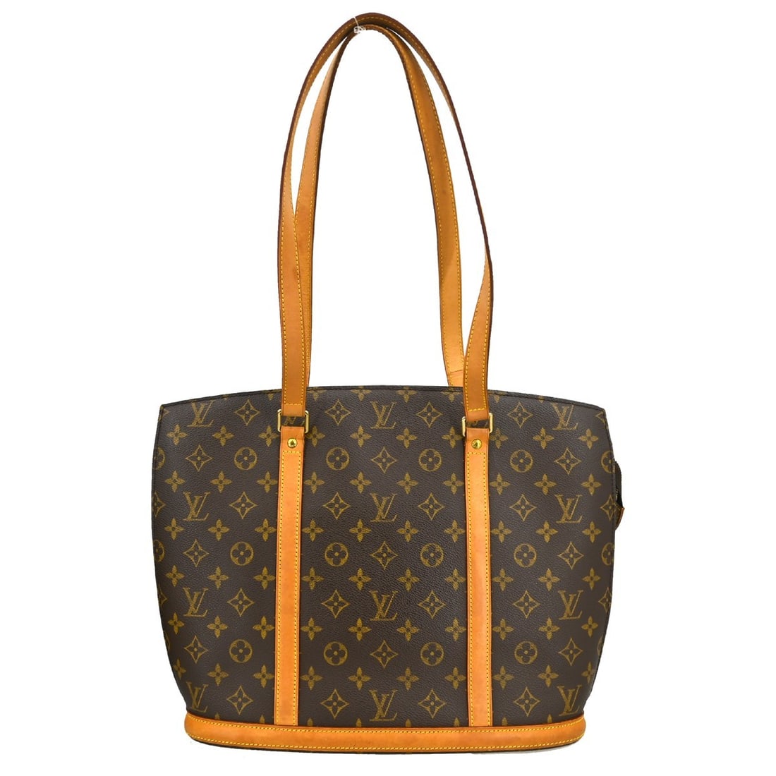 Louis Vuitton Babylone Monogram Canvas Large Tote Handbag M51102: Louis Vuitton Babylone Monogram Canvas Large Tote Handbag M51102 This is a Louis Vuitton Babylone large tote handbag crafted from monogram canvas leather. The bag features double beige leather handles