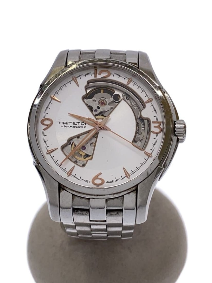 Hamilton Open Heart stainless steel wristwatch white dial H325651 (1 of 7)