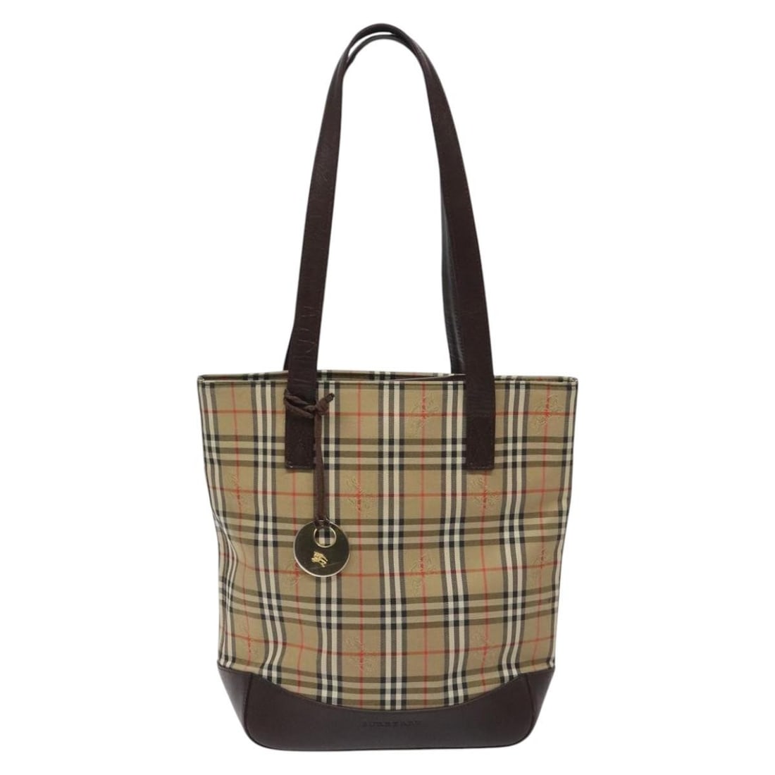 Burberry Nova Check Beige Canvas Leather Tote Bag 22cm x 28cm x 10cm (1 of 18)