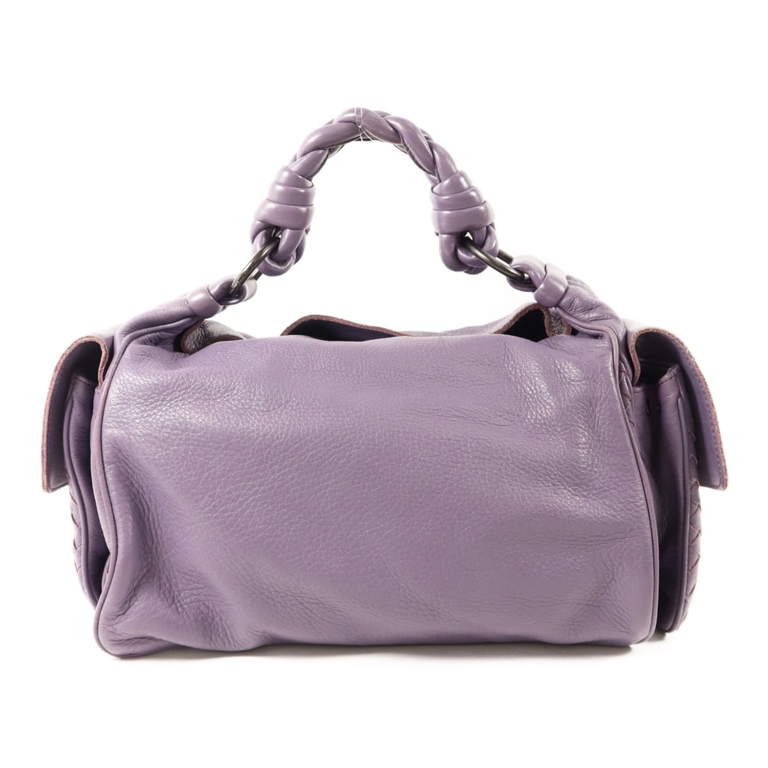 Purple Lambskin Bottega Veneta Handbag Made in Italy (1 of 18)