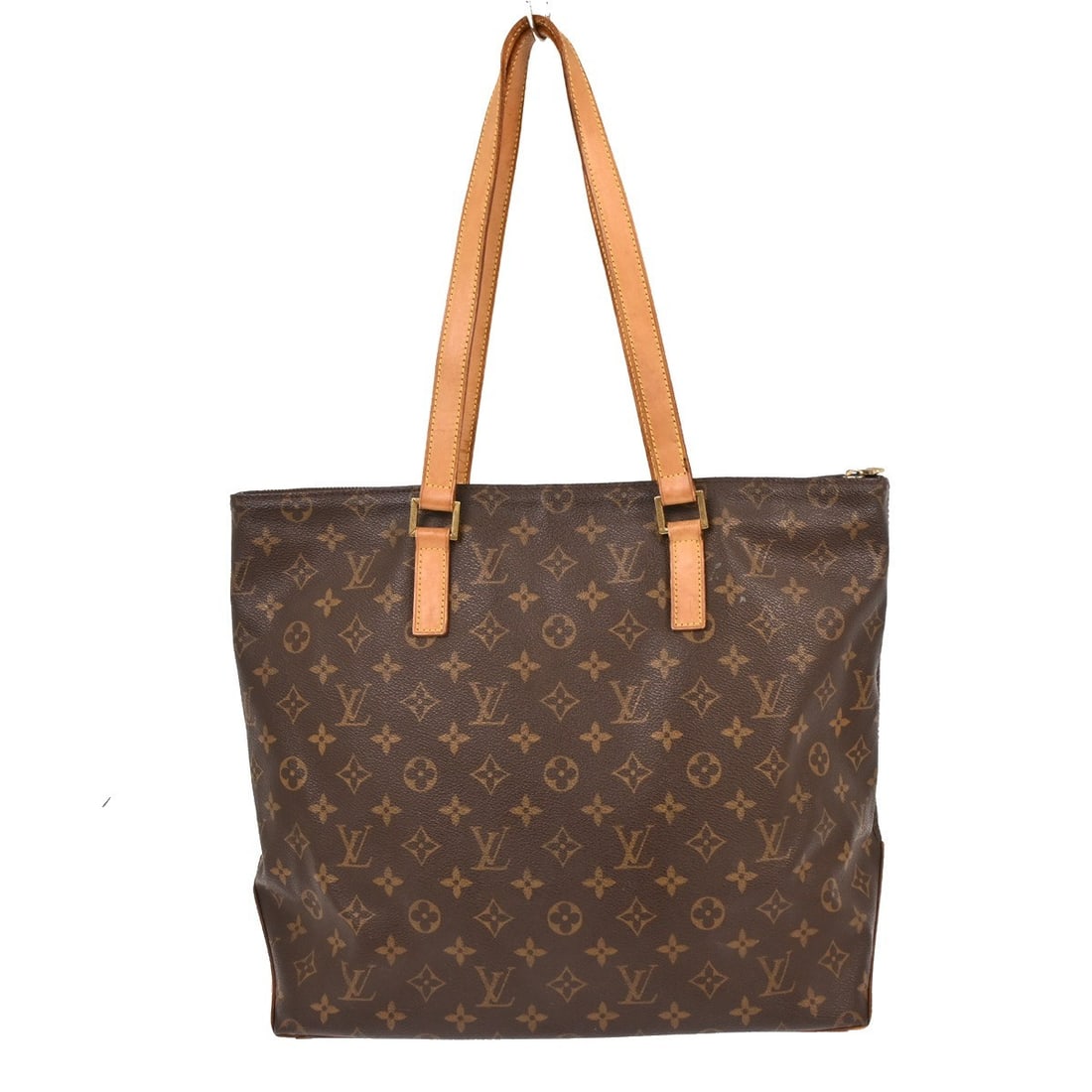 Louis Vuitton Monogram Cabas Mezzo Large Brown Tote Bag M51151: Louis Vuitton Monogram Cabas Mezzo Large Brown Tote Bag M51151 This Louis Vuitton Cabas Mezzo tote bag features the iconic monogram canvas leather exterior with brown leather double handles and a zip 