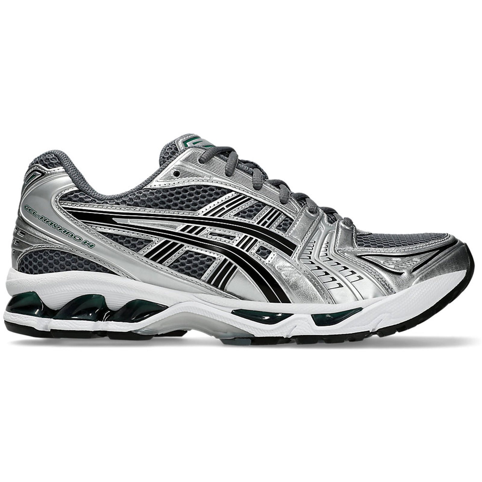 Men's Size 11 ASICS Gel-Kayano 14 Metropolis Jasper Green Running Shoes: Men's Size 11 ASICS Gel-Kayano 14 Metropolis Jasper Green Running Shoes The ASICS Gel-Kayano 14 Metropolis Jasper Green shoes offer a stylish and supportive design, featuring an authentic colorway. Th