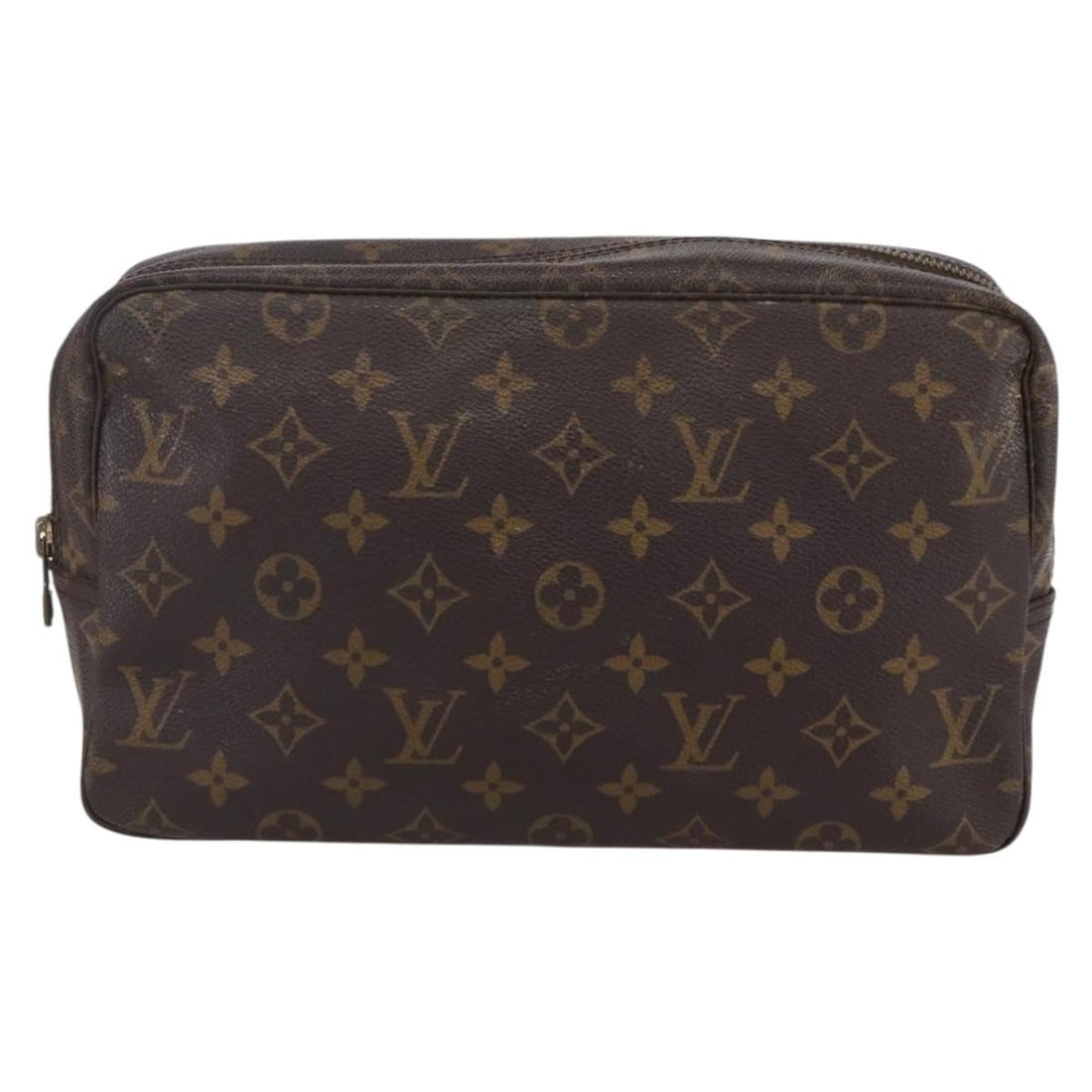 Louis Vuitton Monogram Canvas Clutch Bag Trousse Toilette 28cm: Louis Vuitton Monogram Canvas Clutch Bag Trousse Toilette 28cm Louis Vuitton Trousse Toilette clutch bag crafted from signature monogram canvas. Designed for women, this brown toiletry bag features a 